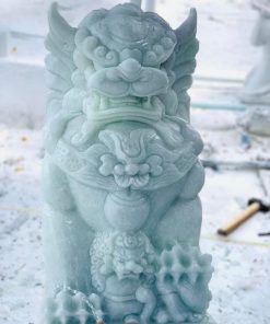 Cặp kỳ lân chất liệu đá cẩm thạch