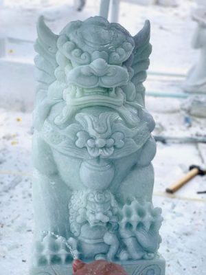 Cặp kỳ lân chất liệu đá cẩm thạch